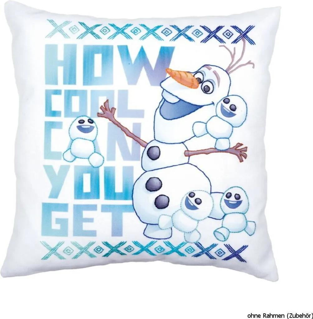 Coussin Olaf Disney à Broder Soi-même Activité Créative Enfant Vervaco