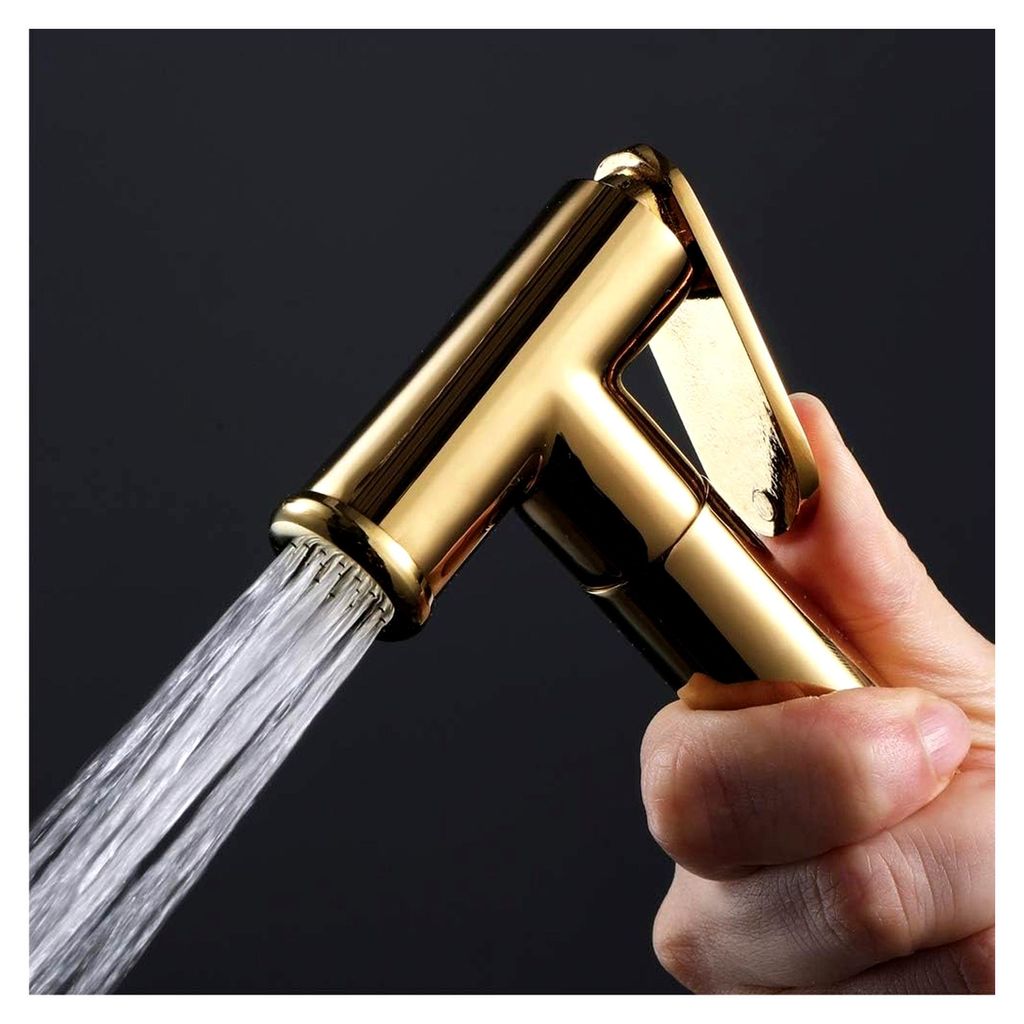 HandheldSprayer Toilette Badezimmer Reinigung Messing Gold Duschkopf Geeignet for Haustierbad, Closestool, Hockpfanne, Bodenreinigung,B(B)