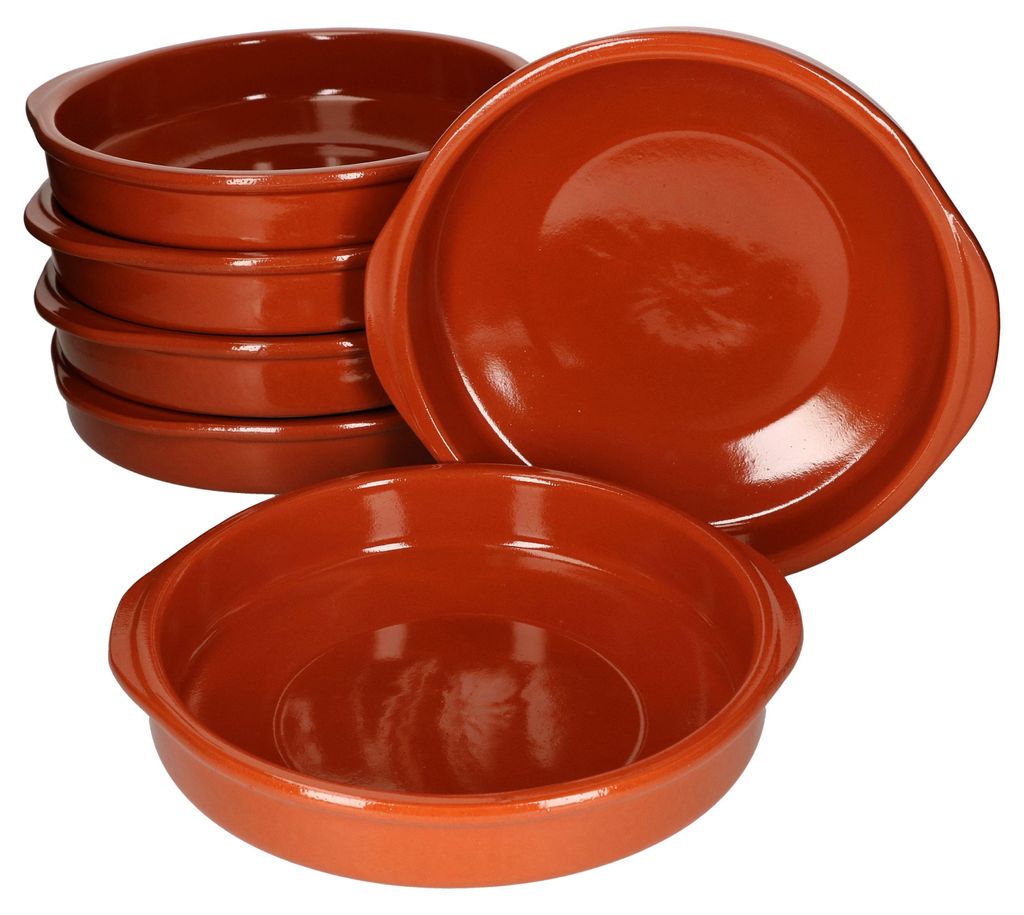6er Set Cazuela mit Griffen Ton-Schale Bernd Ø 24cm Größe Produktbild 