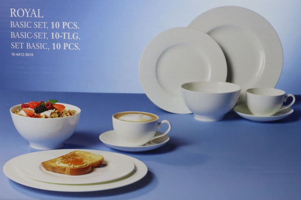 Villeroy & Boch Royal Basic-Set 10 tlg. Porzellan Service