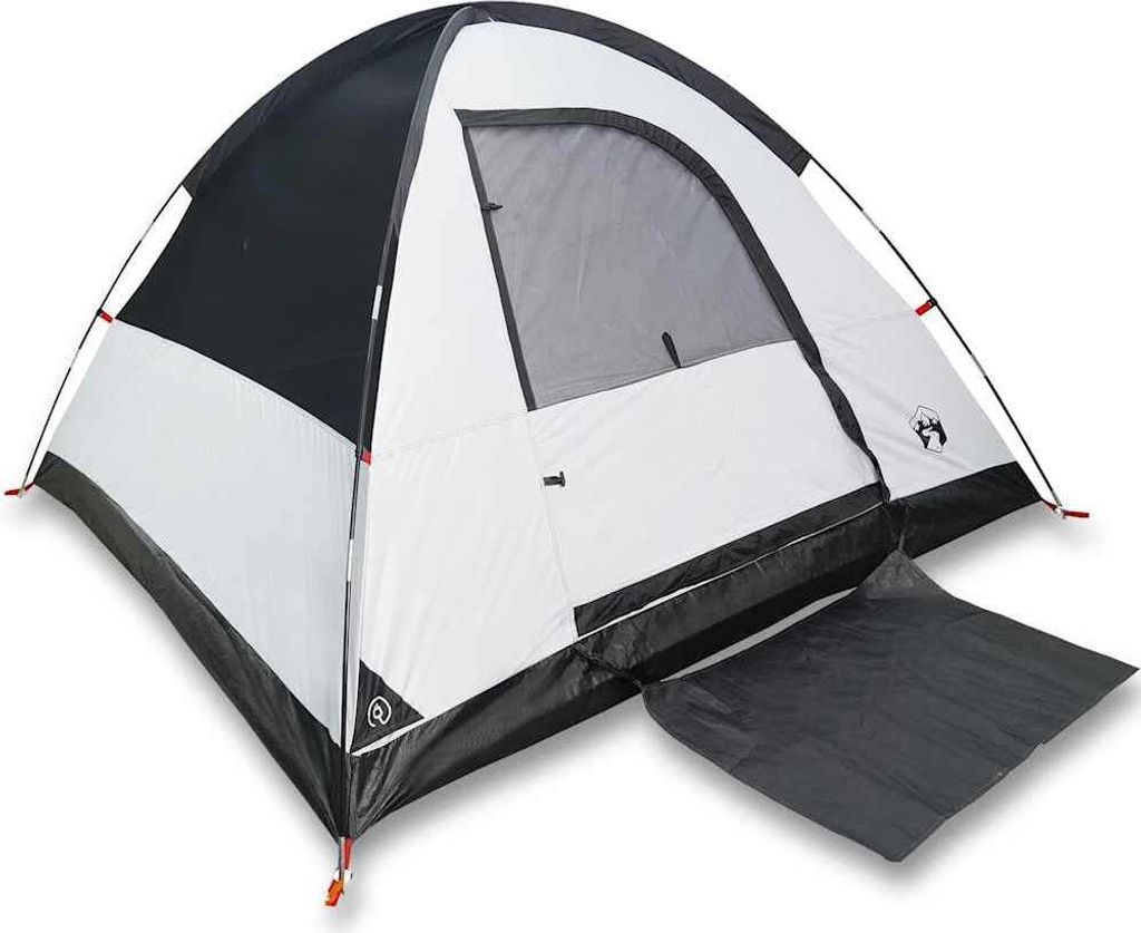 vidaXL Kuppel-Campingzelt 3 Personen Weiß Dunkel Produktbild 