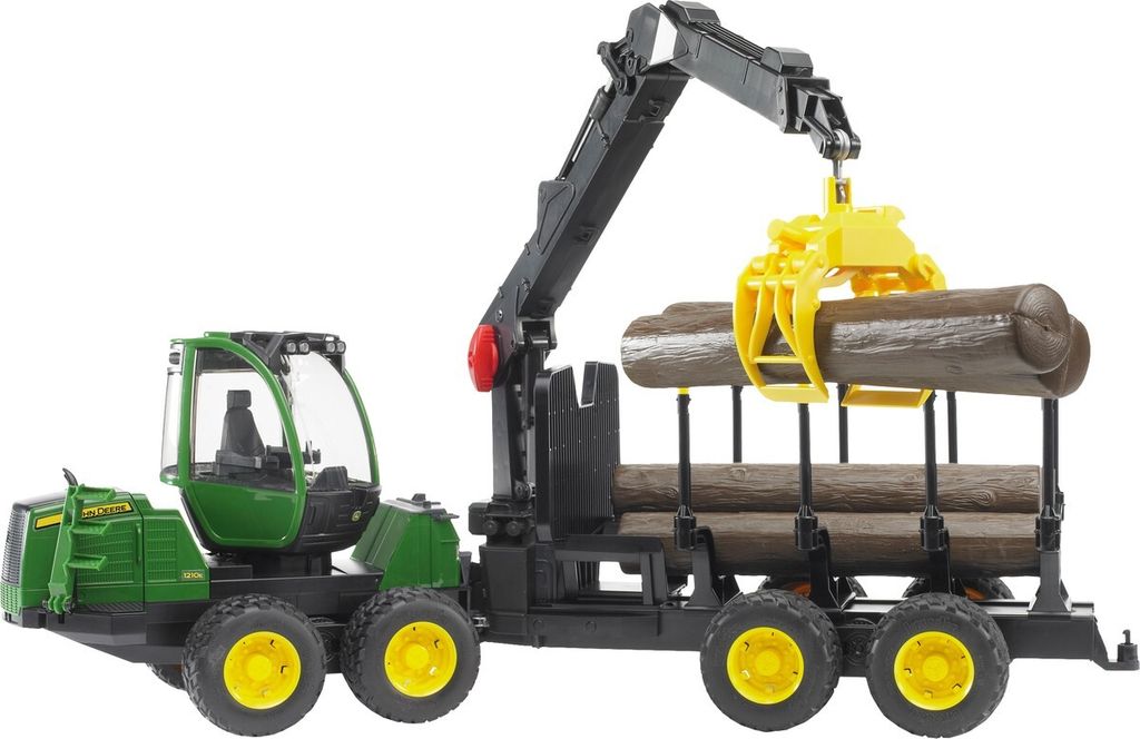 Bruder 02133 - John Deere 1210E bagr s drapákem na dřevo, Obrázek produktu 37