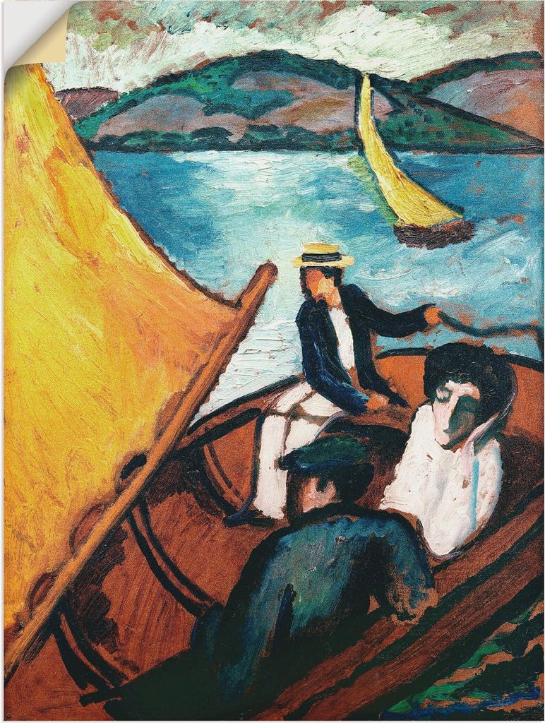 ARTland Wandbild, selbstklebend Segelboot, Tegernsee Größe: 30x40 cm