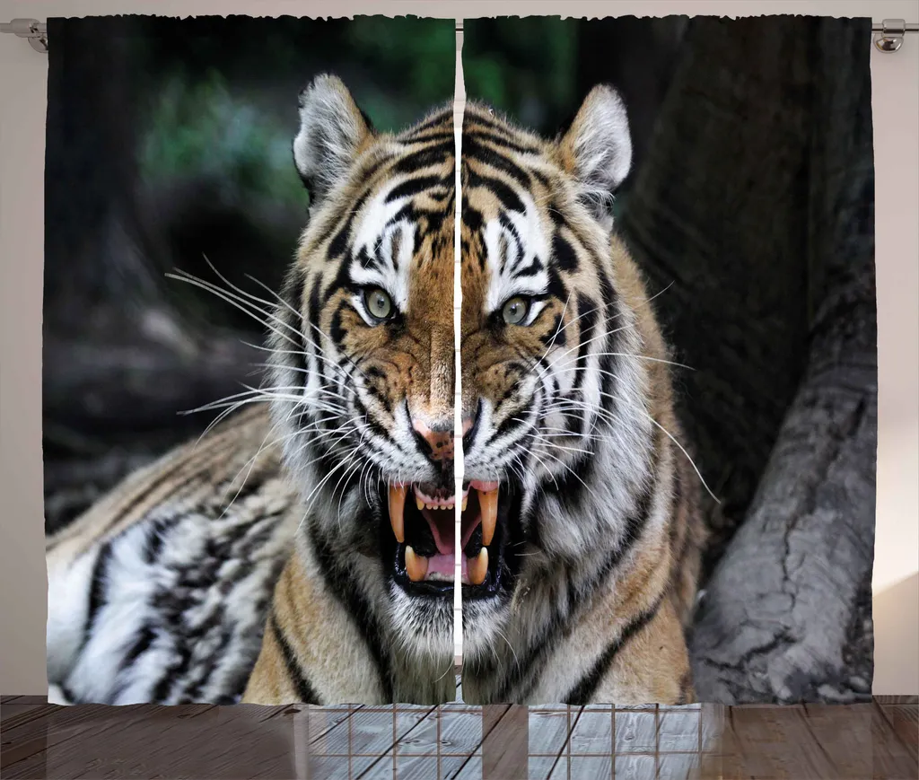 Tenda Safari Tigre Ruggente 280x225 cm - Stile Rustico ABAKUHAUS