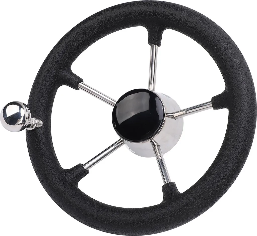 Barre de bateau à 5 branches en inox poli 11" pour console de pilotage - 6