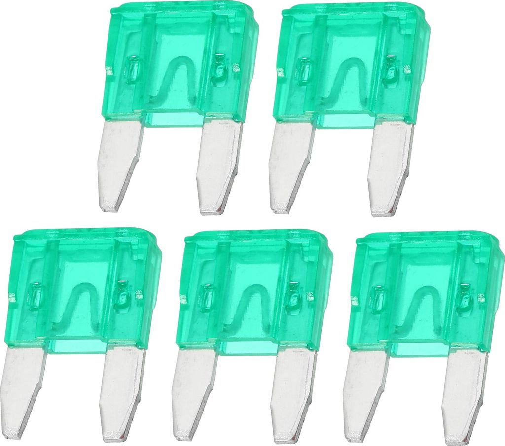 5 Stück Mini 30AMP APM/ATM Universal Auto Sicherung Blade Style Sicherungen Kurzschlussschutz - Auto Boot LKW SUV Wohnmobil - Kunststoff Metall Ti...