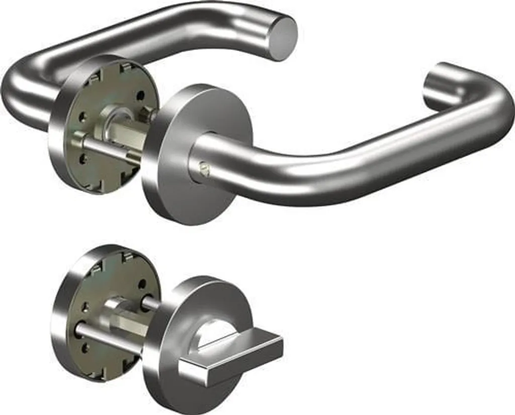 Rosace WC CORE+8100 8mm Inox : fini les poignées qui bougent !