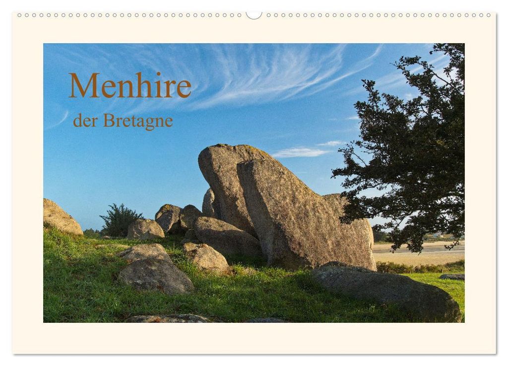 Menhire der Bretagne (Wandkalender 2027 DIN A2 quer), CALVENDO Monatskalender