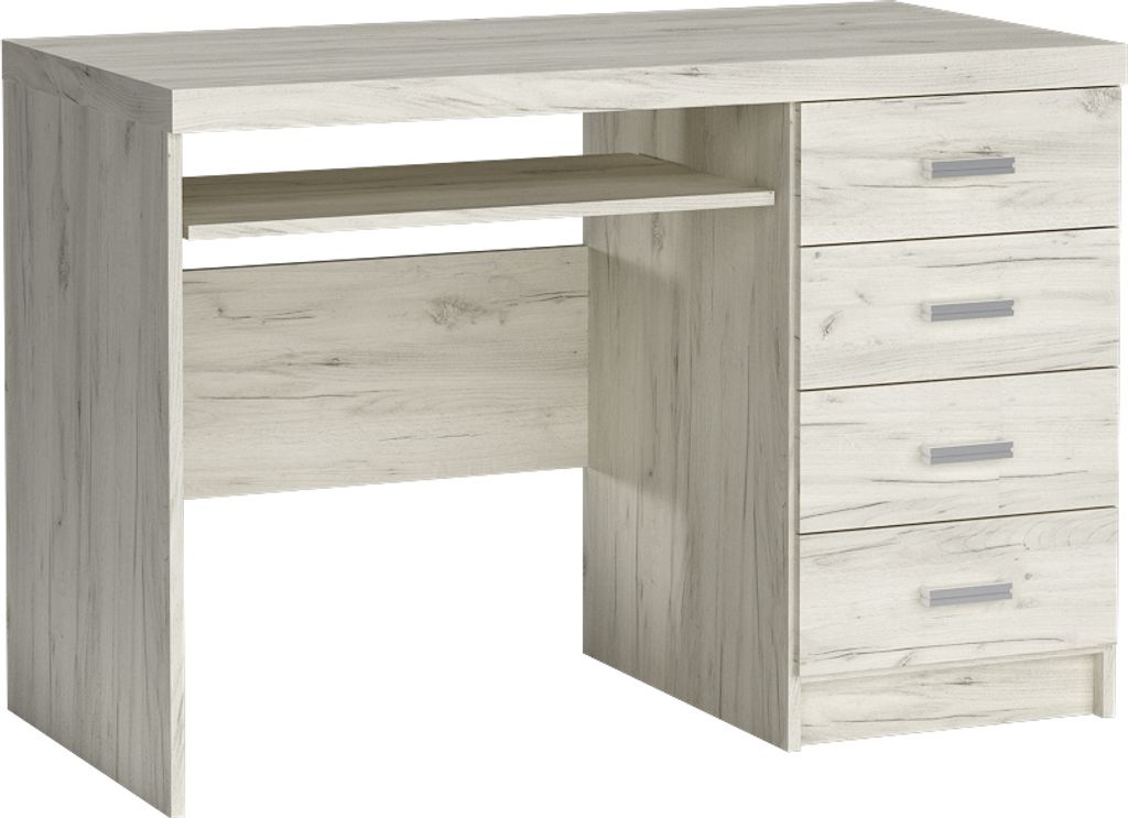 Schreibtisch modern in Esche weiß INGENIO-161