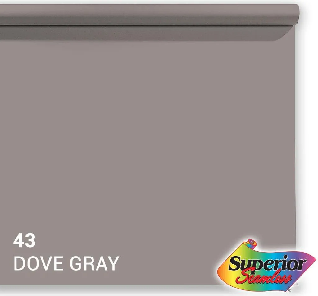 Carta di fondo Superior 43 Tortora 1,35 x 11 m