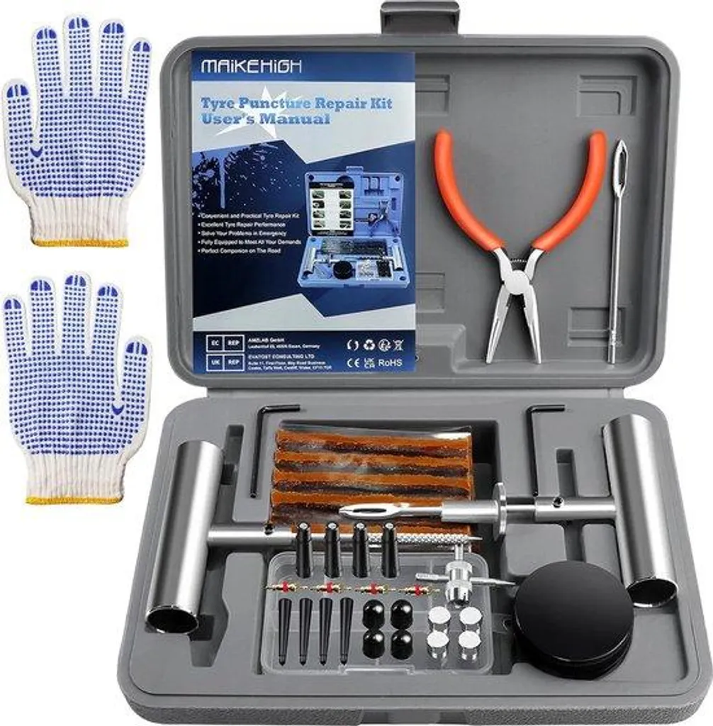 Réparer crevaison pneu sans démonter kit 63 pièces moto quad et camion