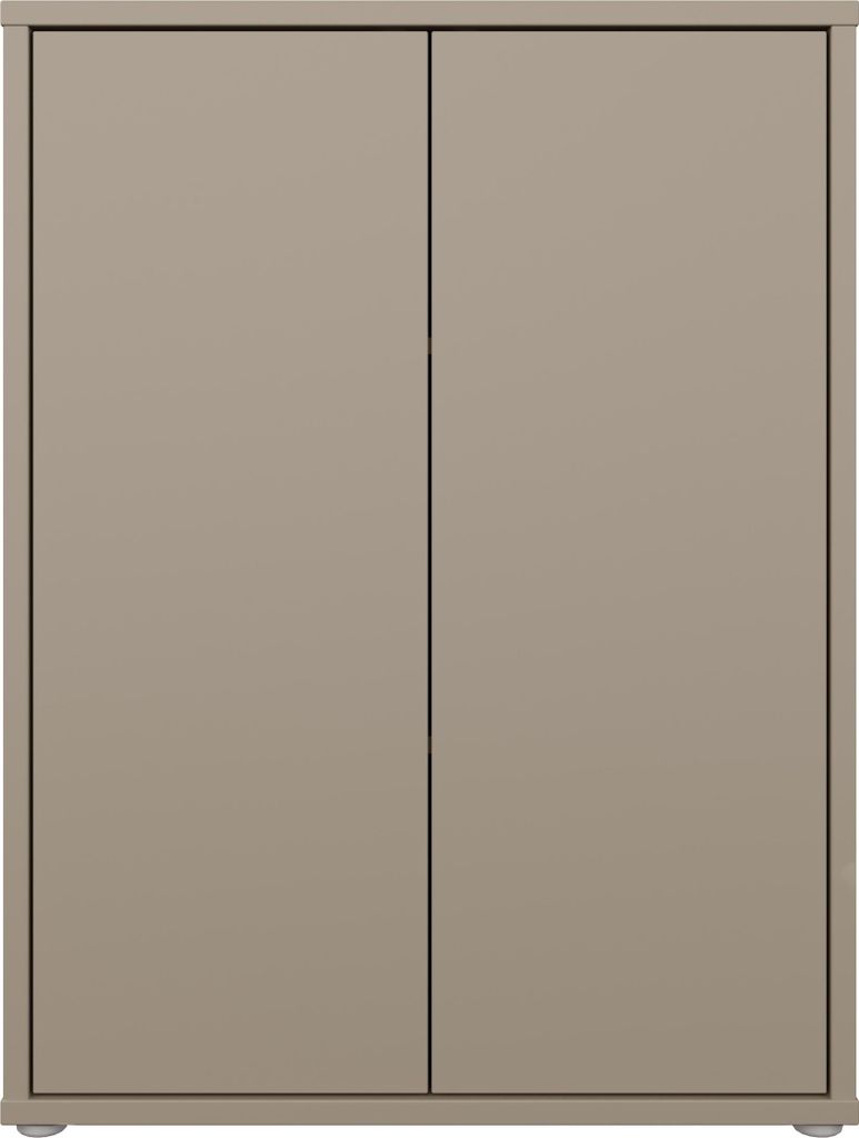 Kommode >ALICE SPRINGS< in Taupe - 74,5x99,1x41,5cm (BxHxT)