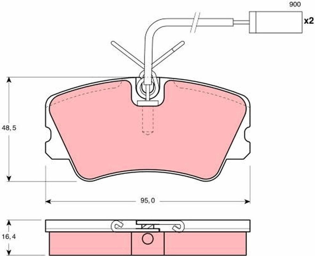 TRW GDB1251 - OE 5893947 Bremsbeläge für 33 (907)