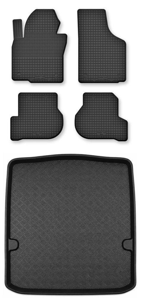 Tappetini a vasca + bagagliaio per Skoda Octavia II Immagine del prodotto 