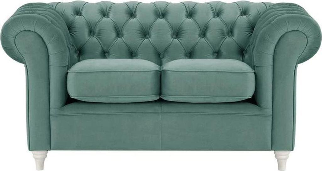 Zweisitzer-Sofa Chesterfield-Velluto 12-white