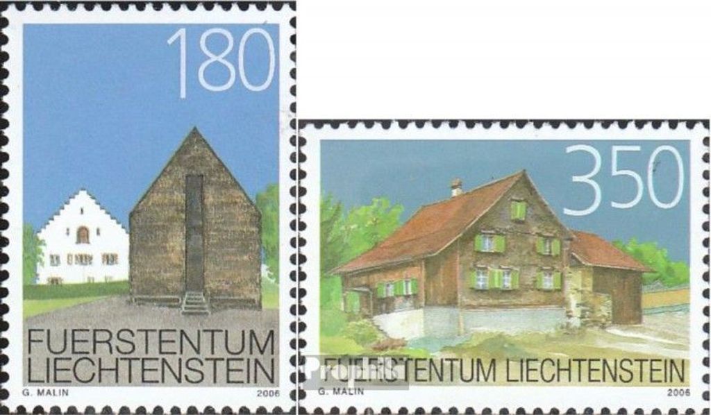 Briefmarken Liechtenstein 2006 Mi 1434-1435 (kompl.Ausg.) gestempelt Ortsbildschutz