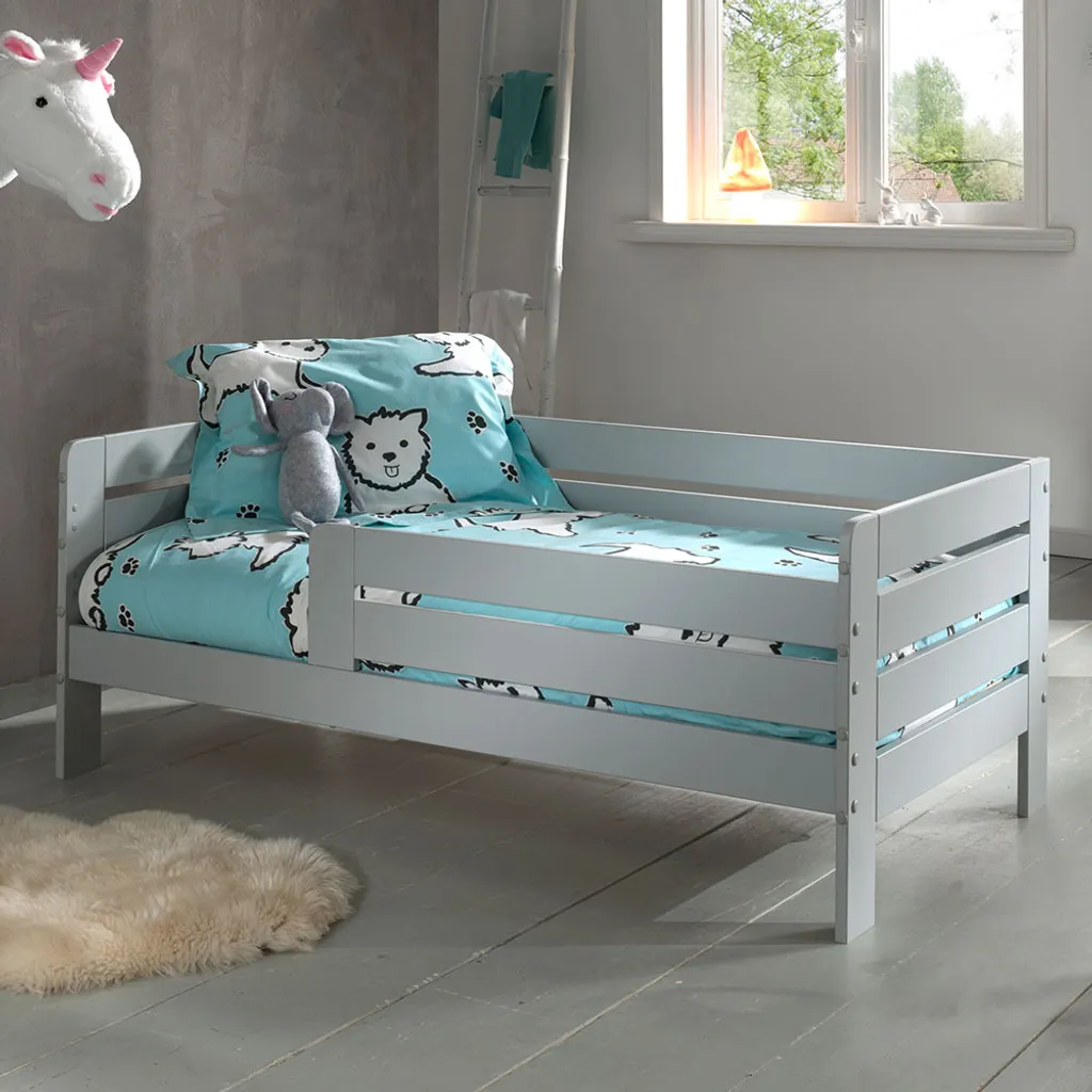 Lit Dream Tree 70 x 140 cm Gris Cardan pour chambre d'enfant moderne