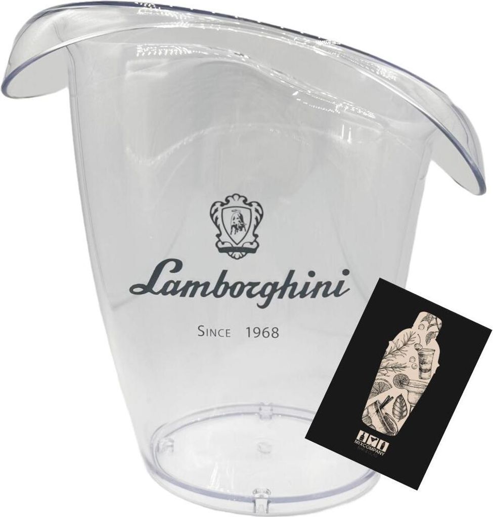 Lamborghini Kühler (ca. 26 x 15 x 25 cm) – Eleganter Champagner- & Weinkühler aus Acryl