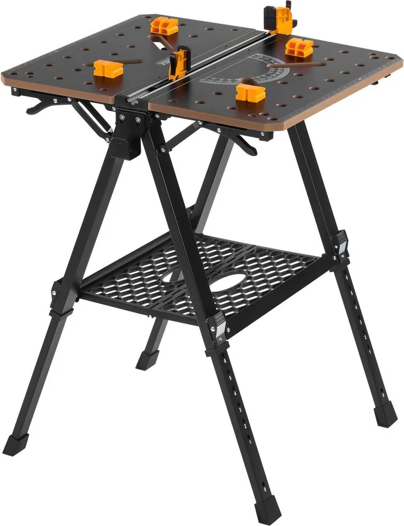 Table de travail compacte avec serrage intégré et plateau bois MDF - 5