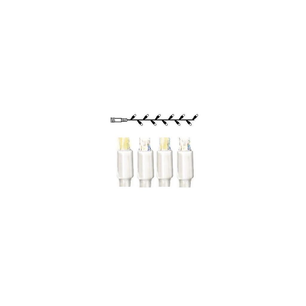 LED-Ersatzlichterkette für 'Flaggenmast Lichter CWWW' - 10m - 25 kaltweiße + 25 warmweiße LEDs