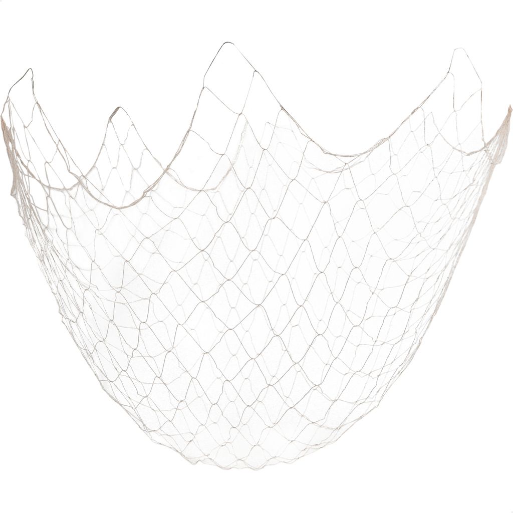 com-four 1x Deko Fischernetz 100 x 200 cm- naturfarbenes Fangnetz als Wanddekoration und Foto-Halter - Anglerwerkzeug - Deko-Stellnetz, Reuse - T...