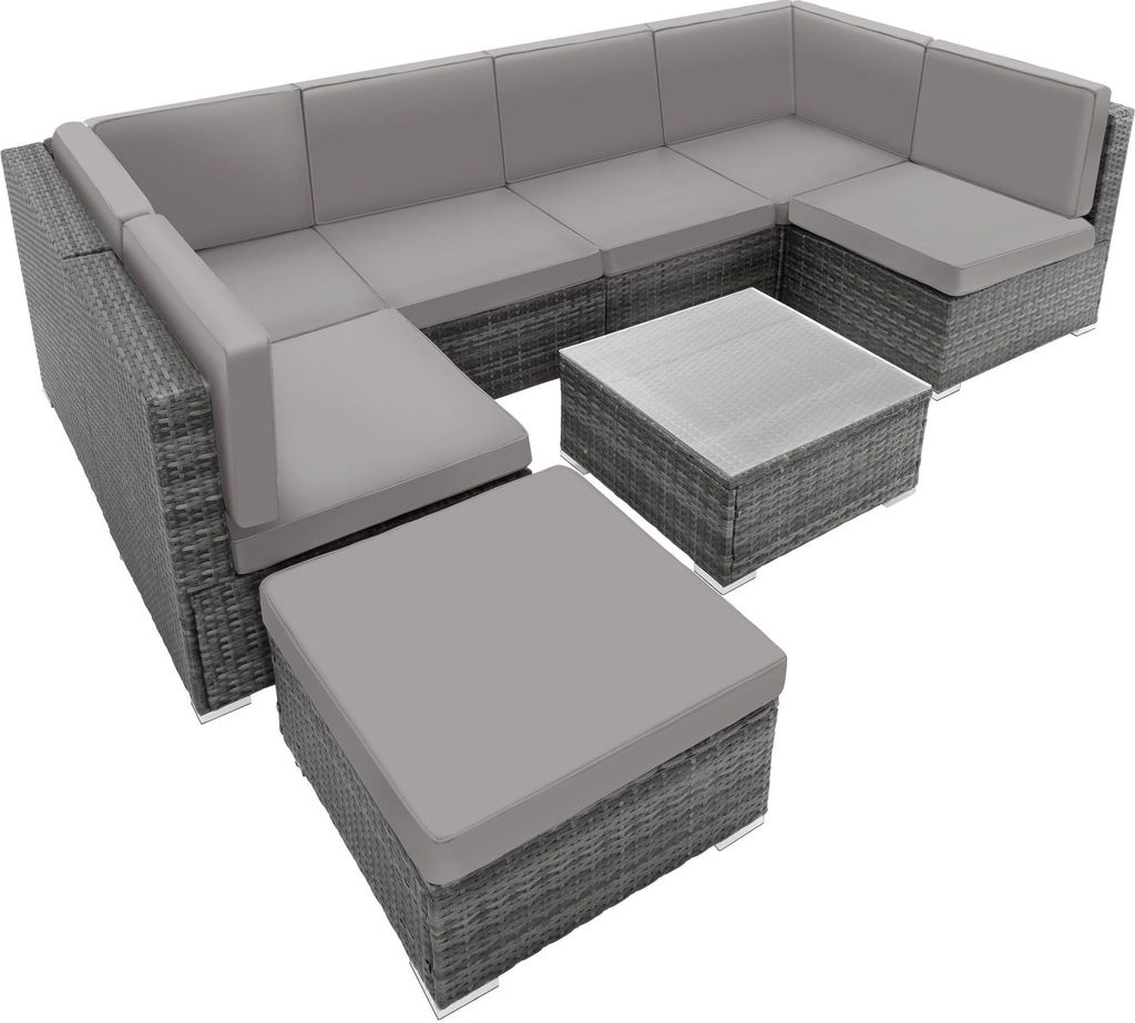 Rattan Lounge Venedig für 6 bis 7 Personen widerstandsfähig Produktbild 
