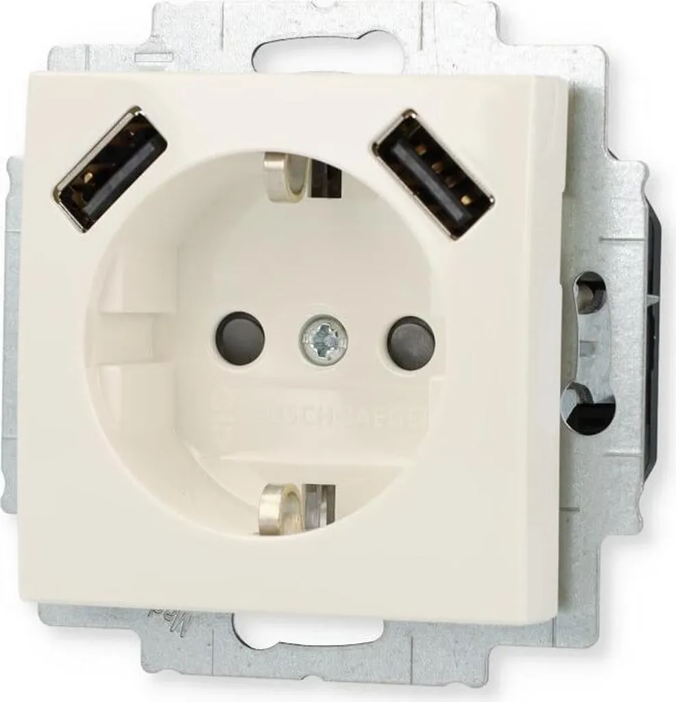 Prise avec USB Busch-Jaeger 20 EUCBUSB-914 : fini les chargeurs perdus - 3