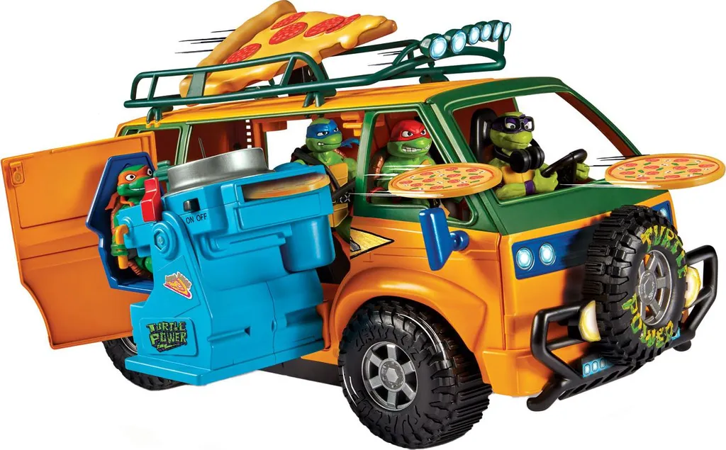 Fourgon Pizzafire Van Tortues Ninja 20 cm à propulsion de pizza interactive - 9