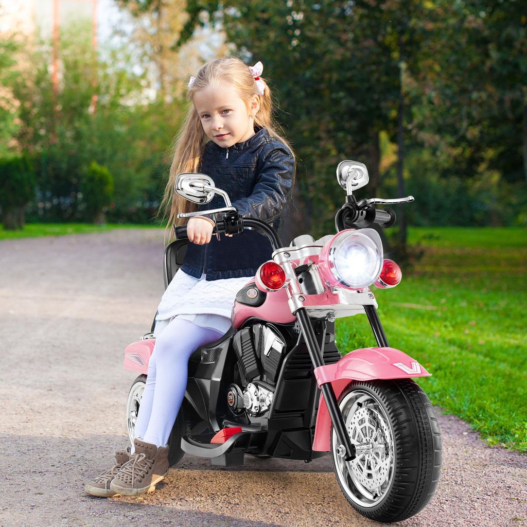 COSTWAY 6V 2,5-3 km/h moto elettrica bambini con faro Immagine del prodotto 