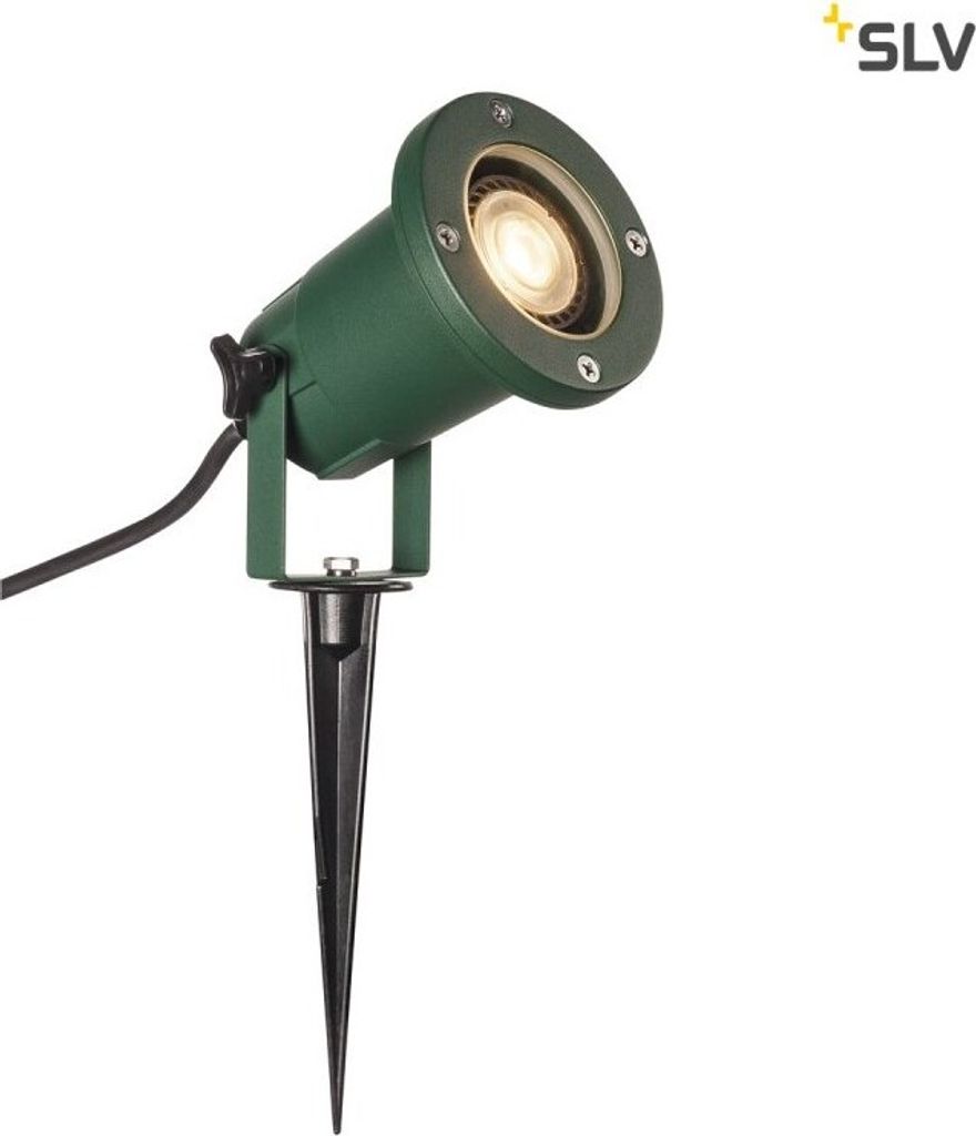 SLV 1001965 BIG NAUTILUS QPAR51 Outdoor Erdspießleuchte grün IP65 max. 11W