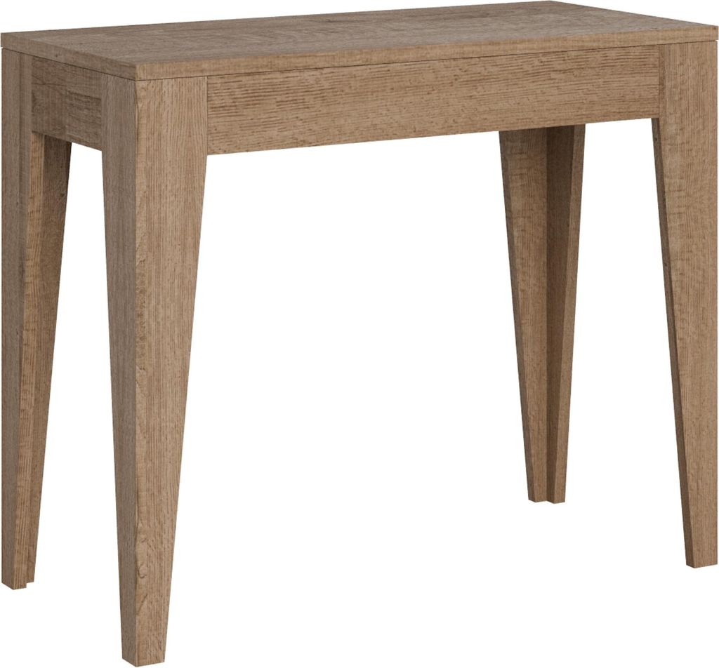Rozkładany stół konsolowy 90x42/302 cm Isotta Quercia Zdjęcie produktu 