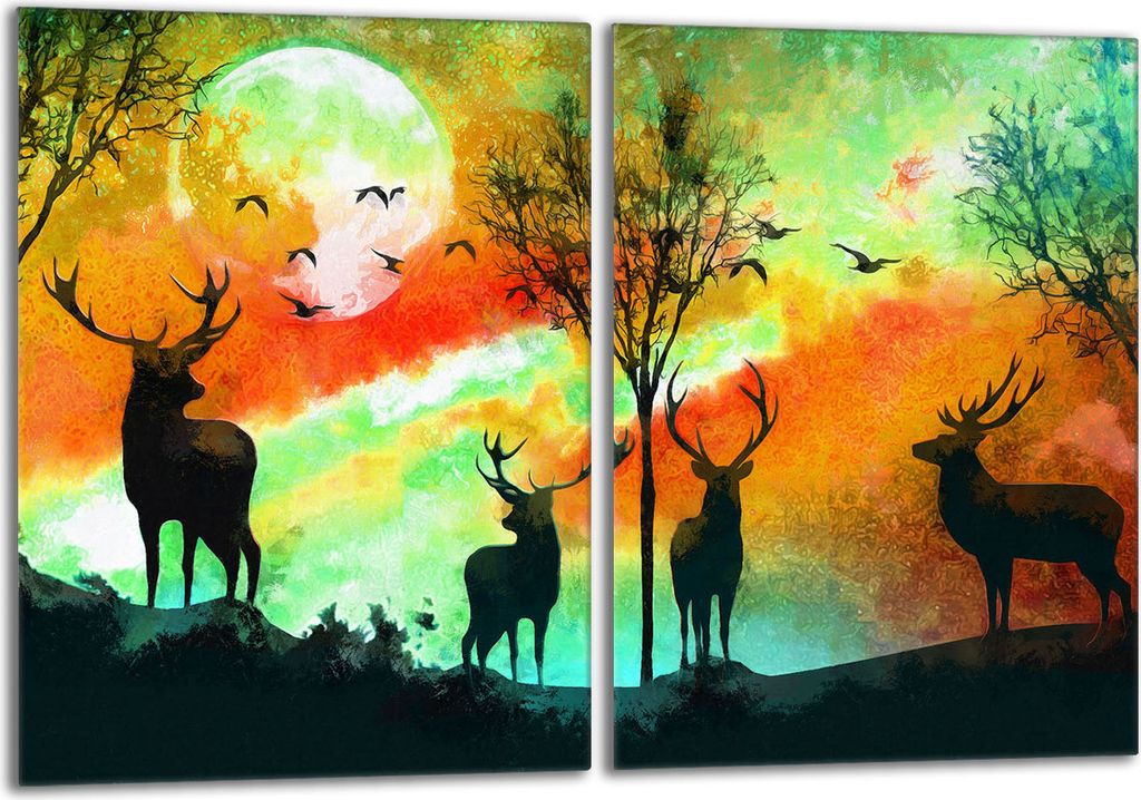 Glasschutzplatte für den Herd 2x40x52 Hirsch