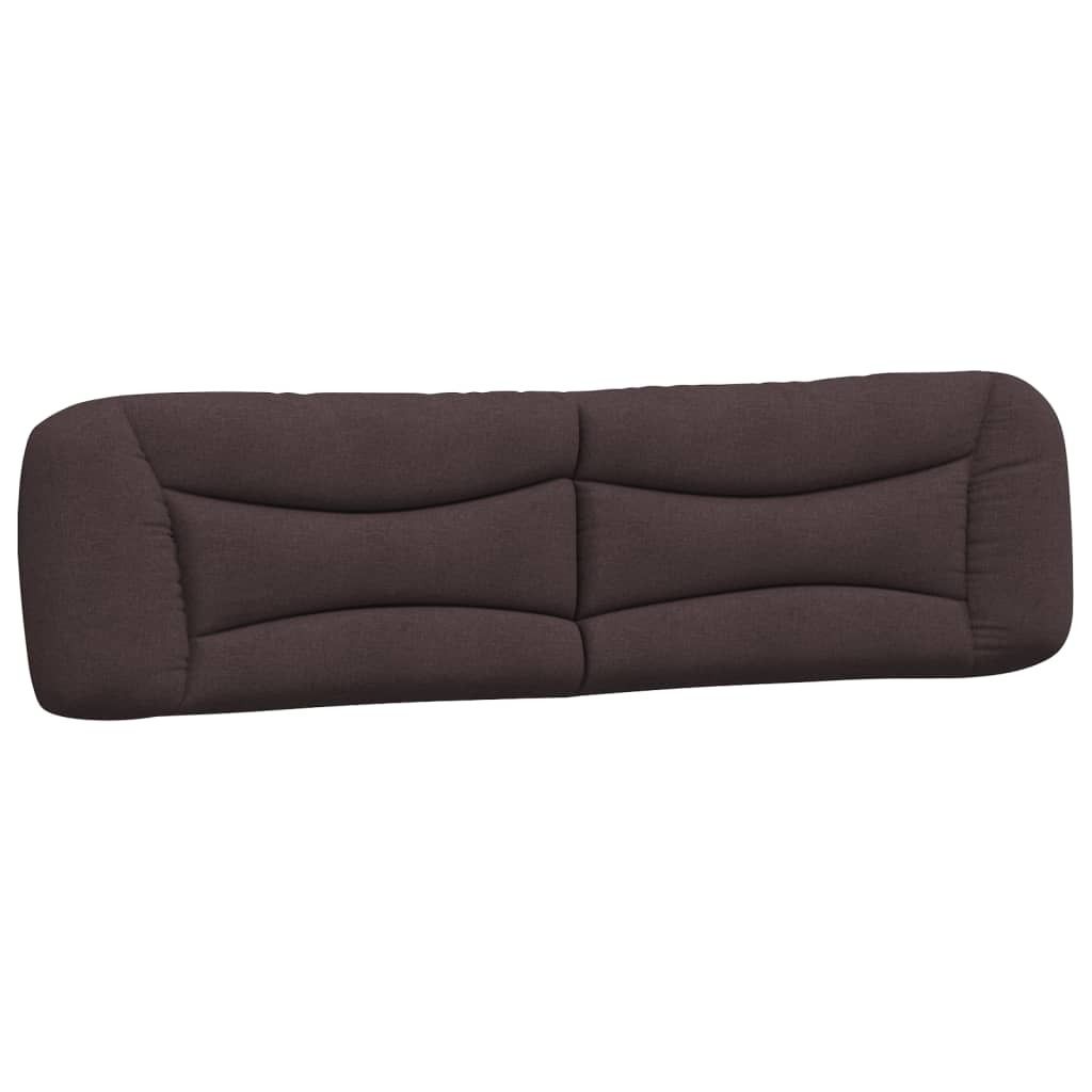 Kopfteil-Kissen "Hvar" Dunkelbraun 200 cm Stoff