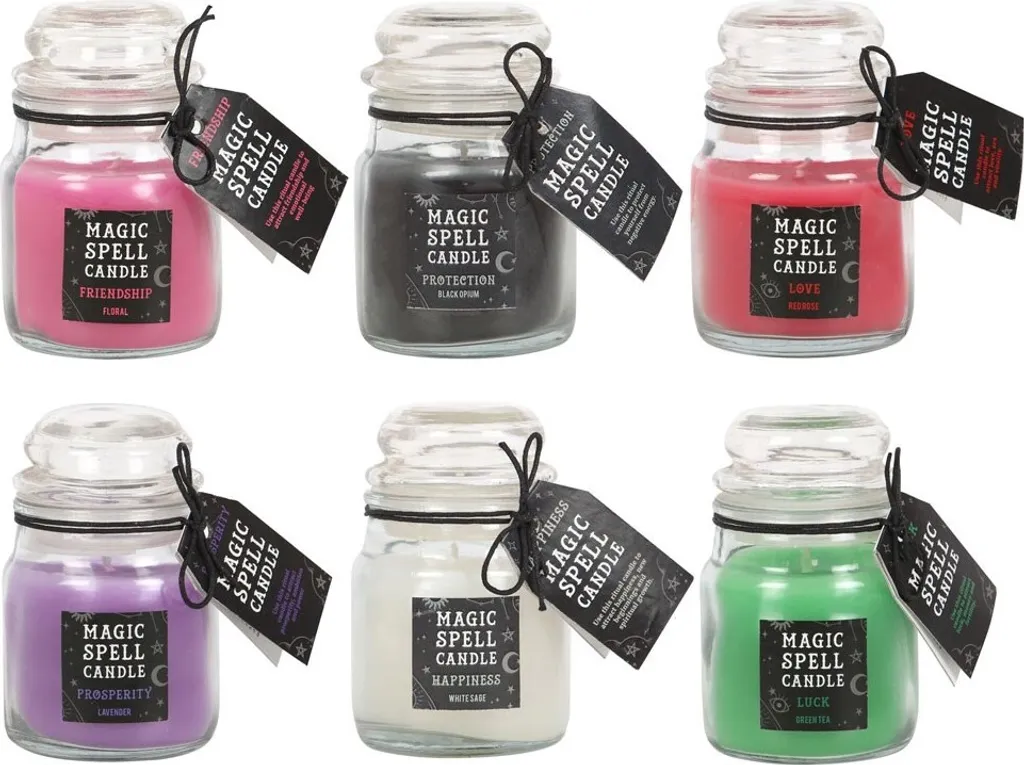 Set de 6 photophores en verre Magic Spell pour bougies et décoration intérieure