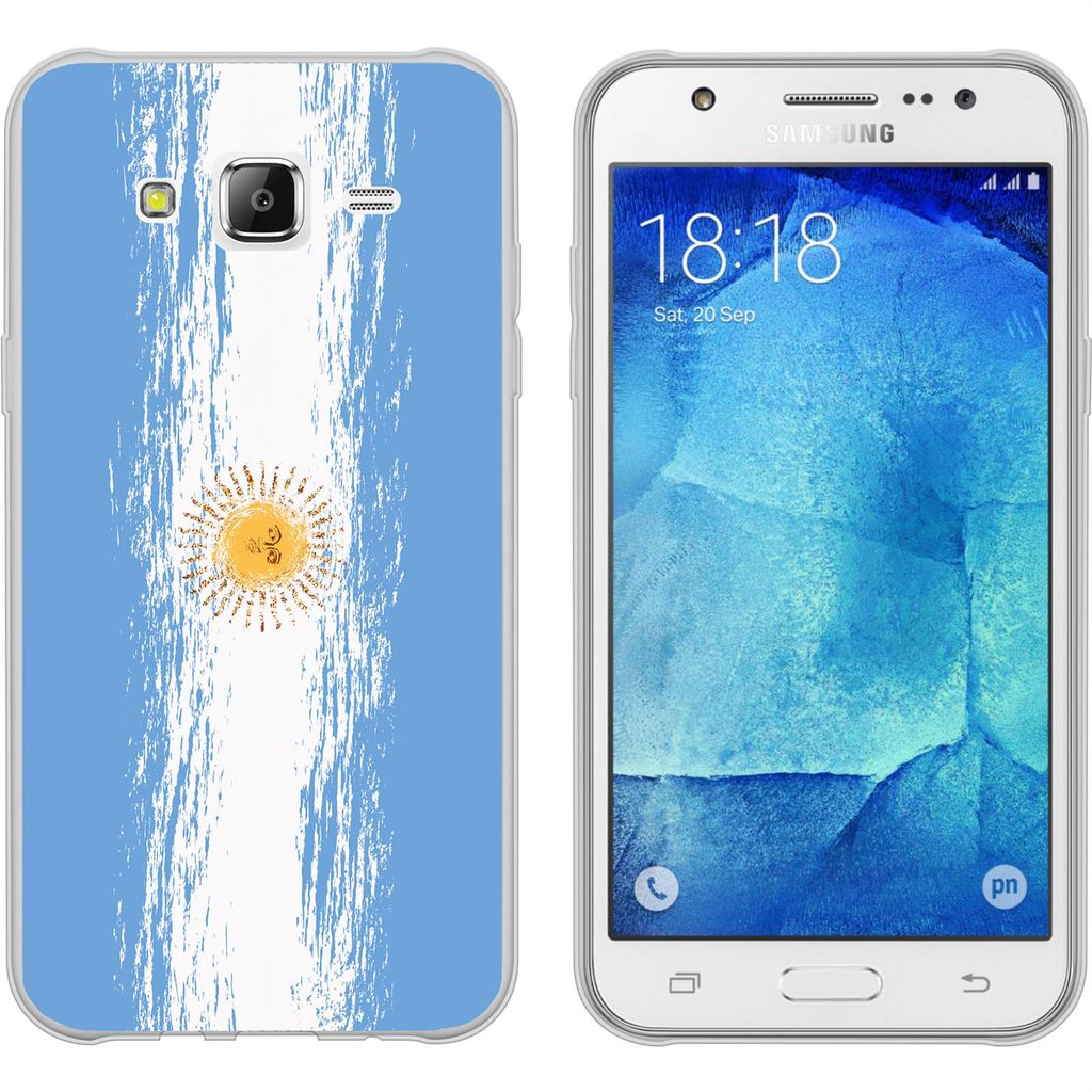 PhoneNatic Case kompatibel mit Samsung Galaxy J5 (2016) J510 Silikon-Hülle WM Argentinien M1