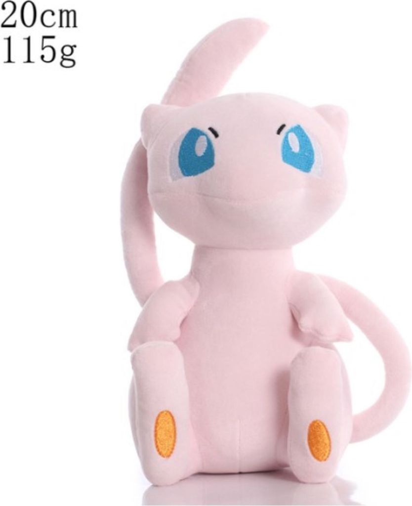 Mew Plüschtier 20 cm – Pokémon Kuscheltier – Weiches Spielzeug für Kinder