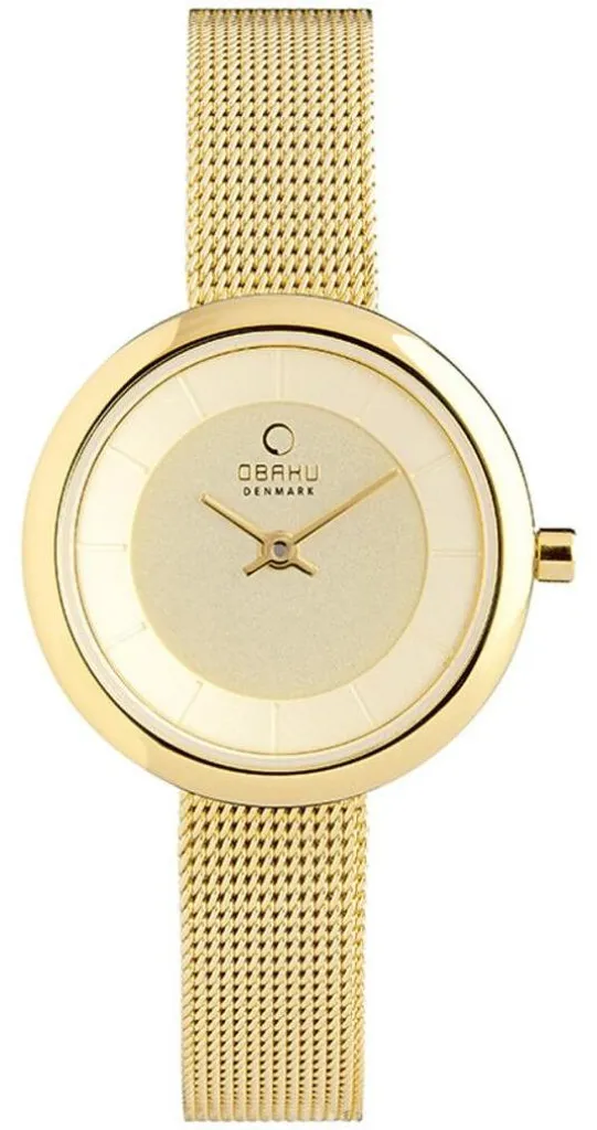 Montre femme chic dorée Obaku Denmark idéale pour vos cérémonies