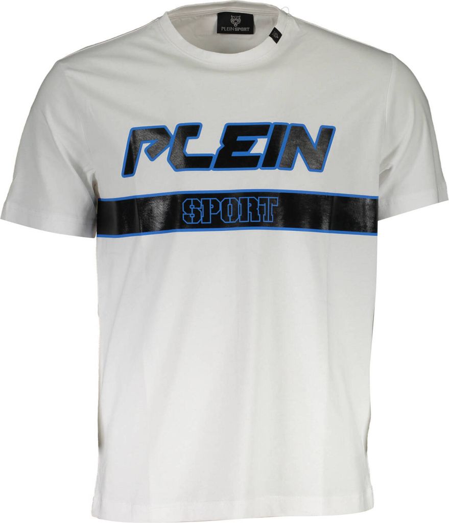 PLEIN SPORT WEISSES KURZARM-T-SHIRT FÜR HERREN : Farbe - Weiß, Größe - L Größe: L Farbe: Weiß