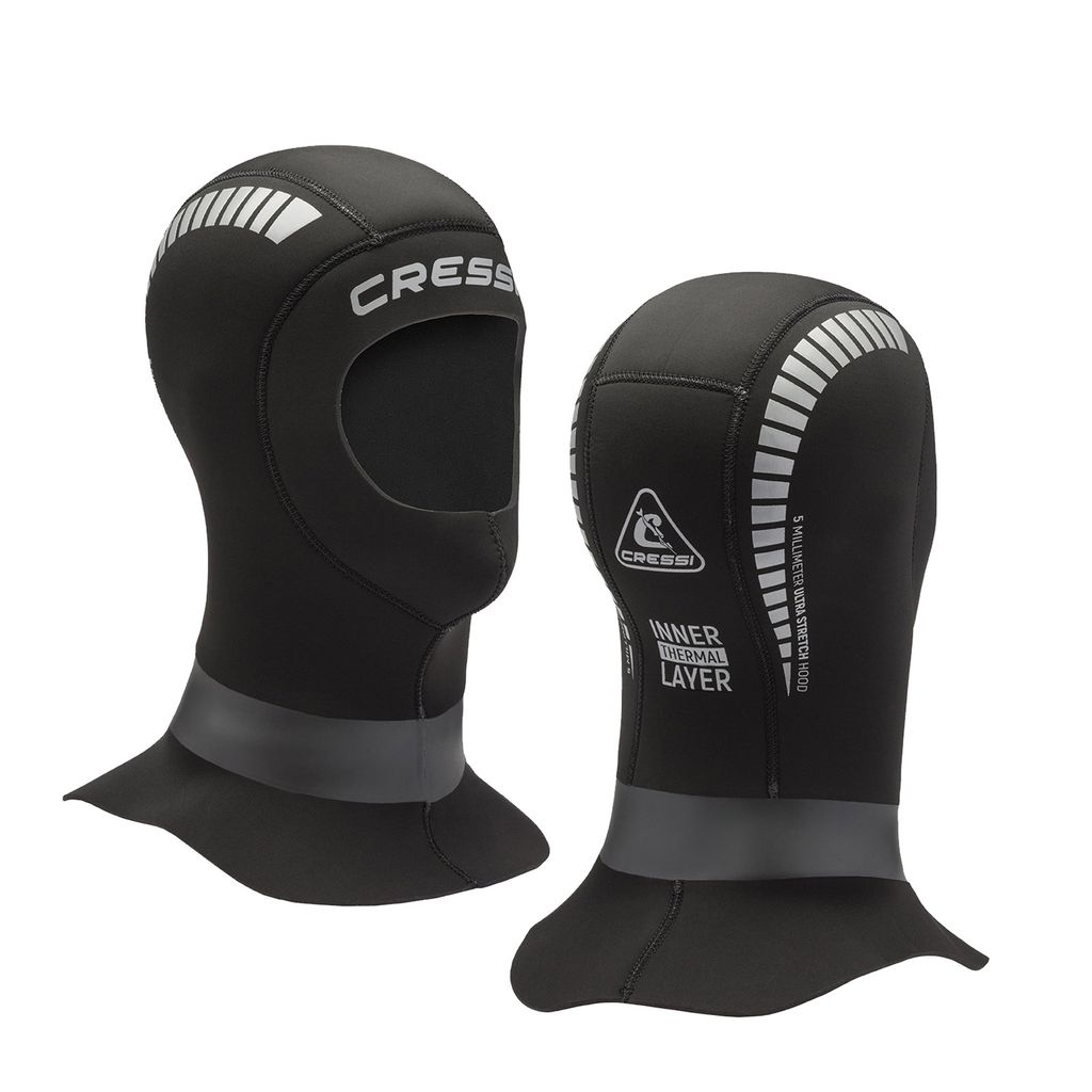 Cressi Neopren Kopfhaube Orust 5mm Damen/Herren, Größe:M