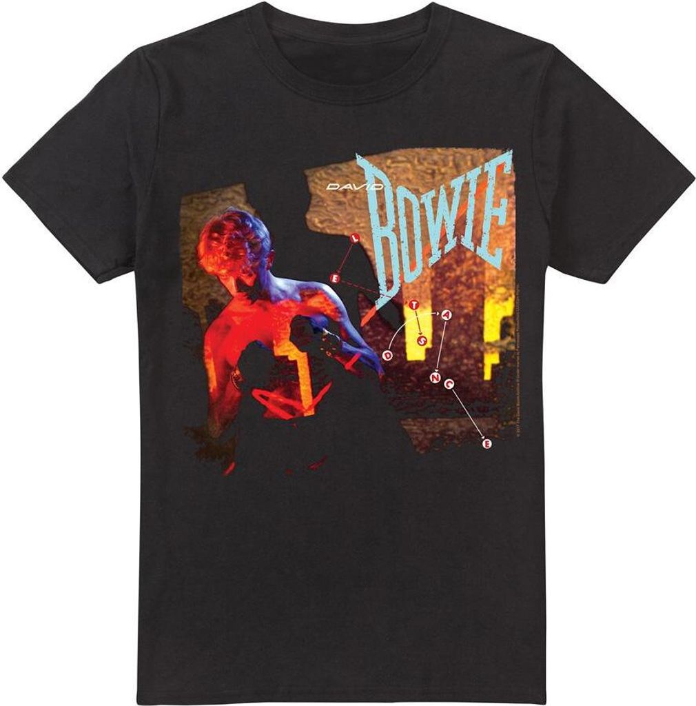 David Bowie - "Let's Dance" T-Shirt für Herren TV13391 (M) (Schwarz)