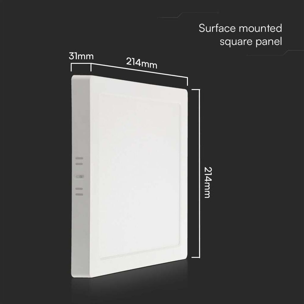 LED Solution Bílý přisazený LED panel hranatý 220 x 220mm Obrázek produktu 8