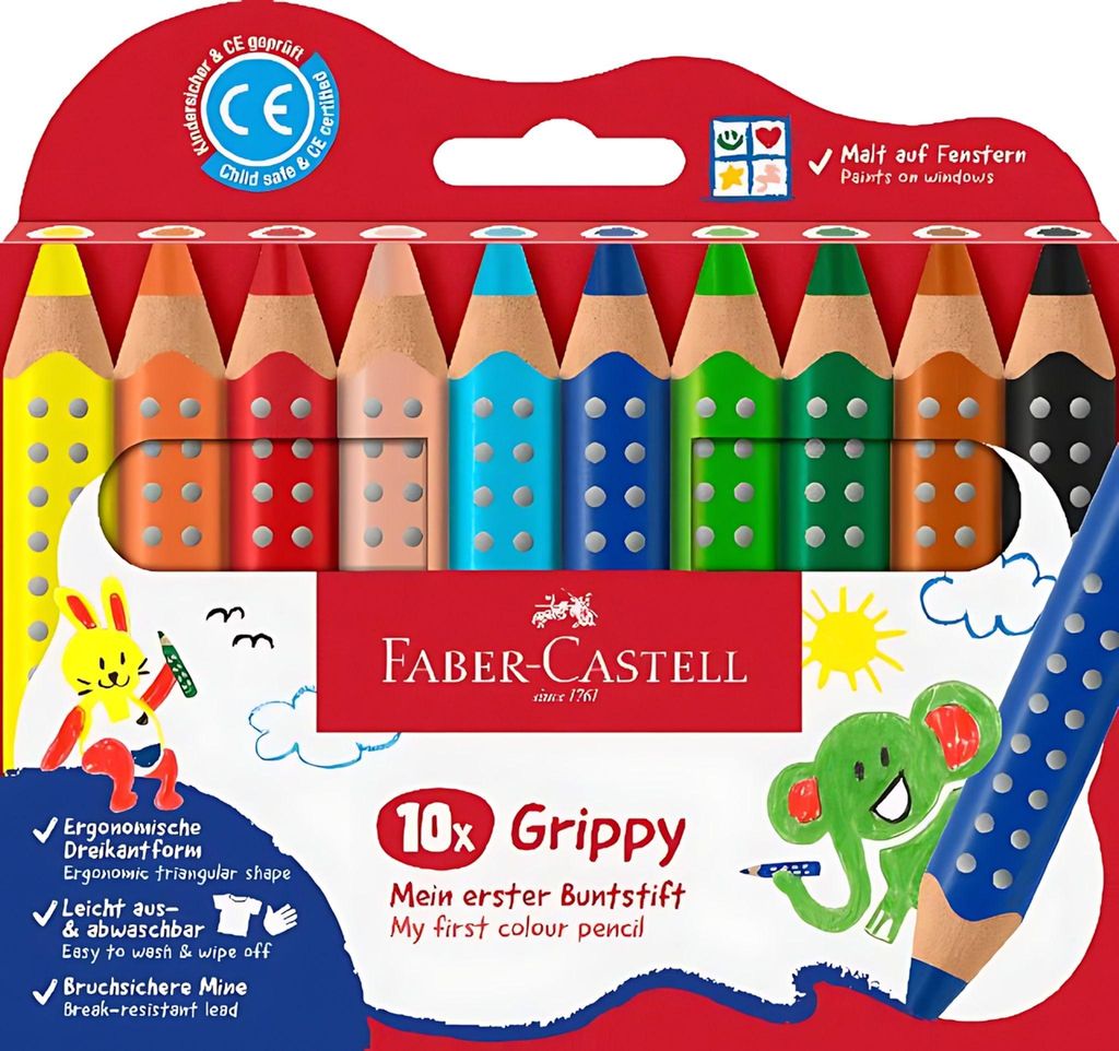 FABER-CASTELL 110624 FABER-CASTELL Grippy Buntstifte Image du produit 