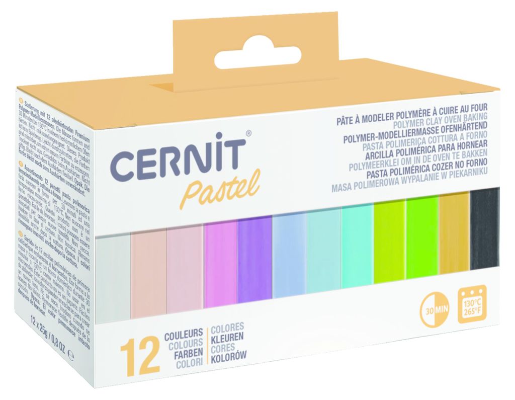 Cernit Polymer Clay Kit Polymérová hmota Pastel 12 x 25 g Obrázok produktu 