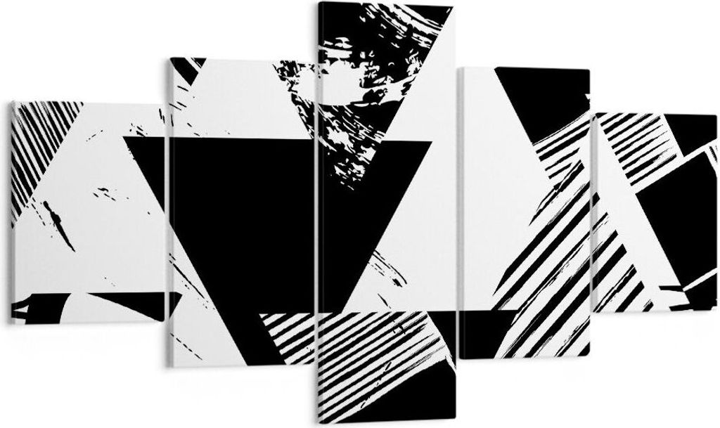 Bild auf Leinwand - Leinwandbild - Abstraktion modern - 125x70cm - Wand Bild - Wanddeko - Leinwanddruck - Bilder - Kunstdruck - Wanddekoration - Le...