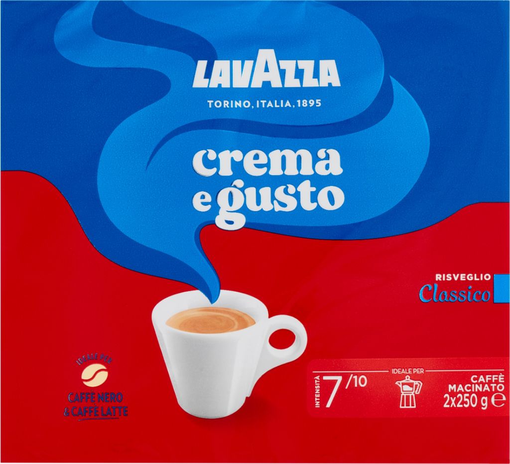 Caffe' Crema e Gusto classico 2x250g gemahlener Kaffee - Lavazza