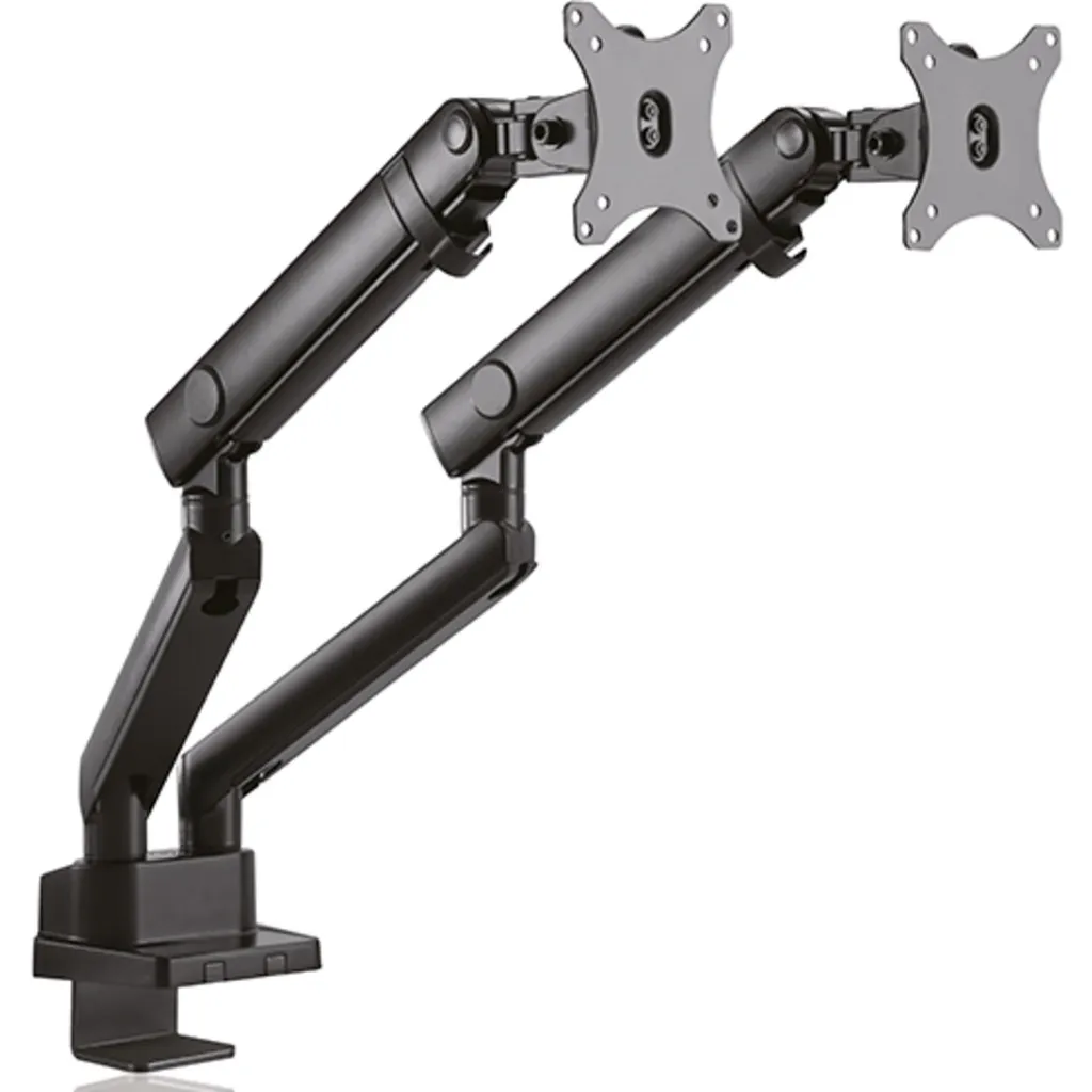 IcyBox Support Écran Double Orientable et Inclinable pour Moniteur 32" - 4