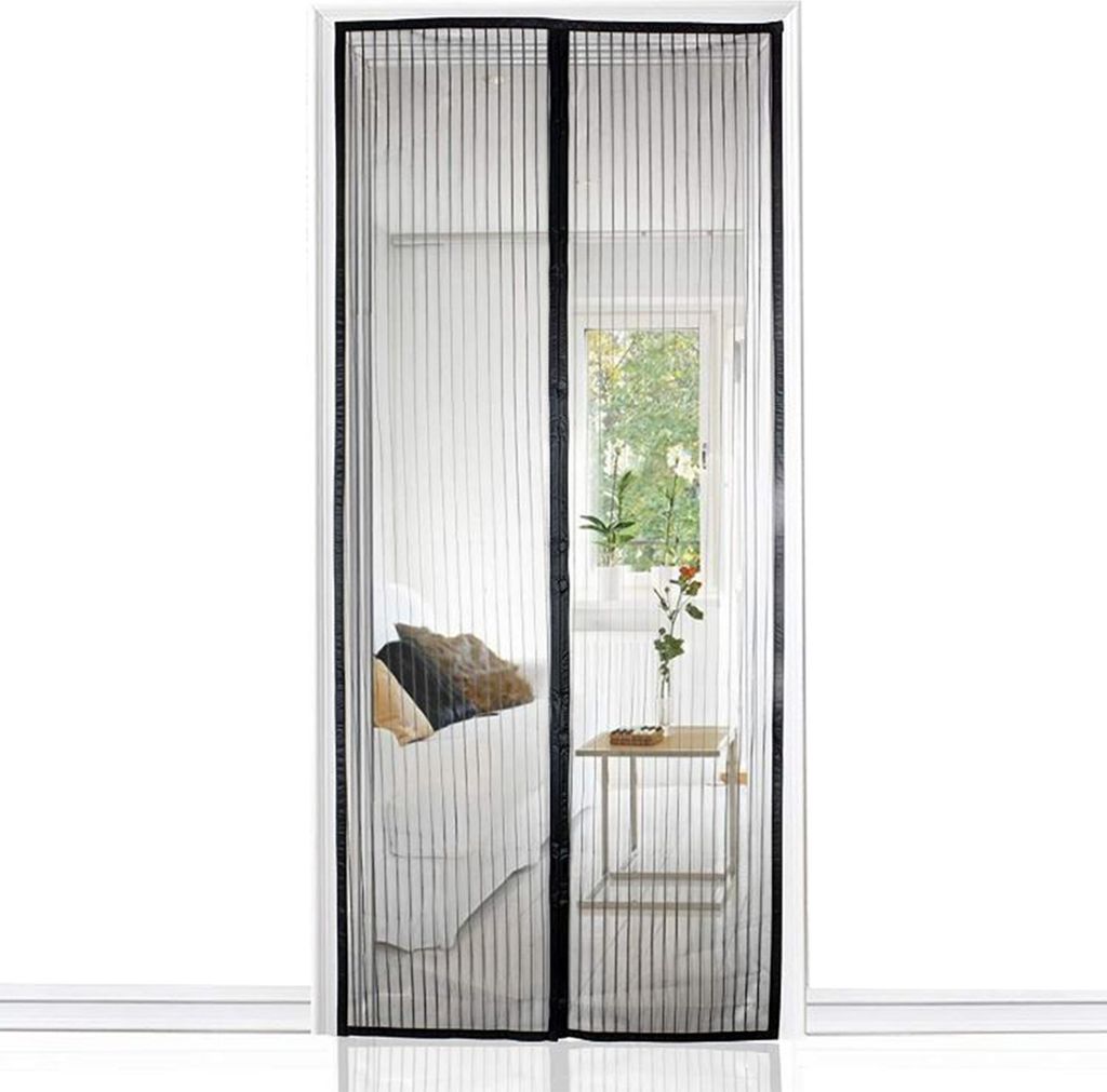 Magnet Fliegengitter Tür Insektenschutz 80/90/100x210/220cm Fliegenvorhang Insektenschutz Magnetvorhang für Balkontür Terrassentür 12523