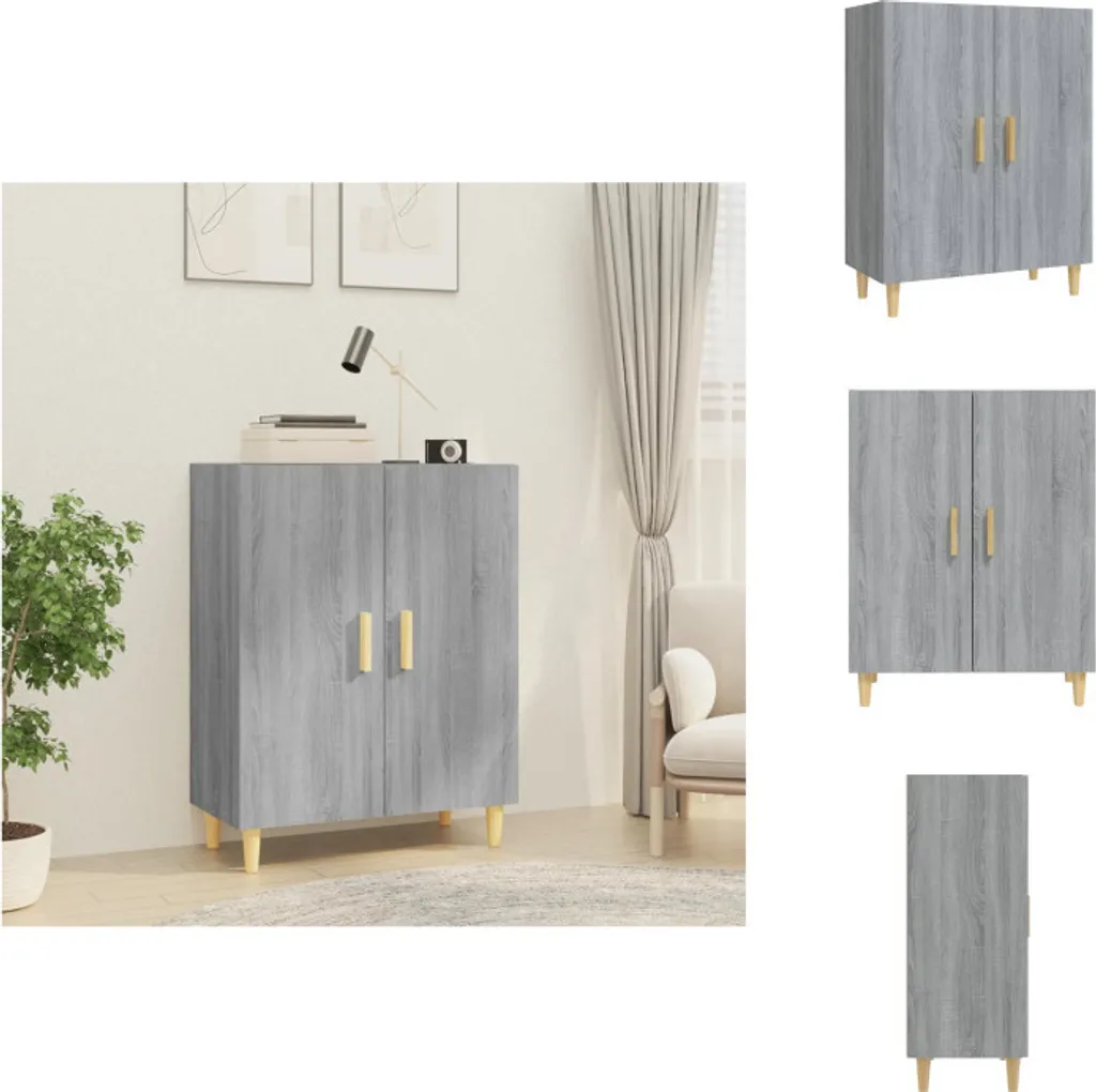 Organizza la Tua Casa: Credenza vidaXL 70x34x90 cm Grigio Sonoma