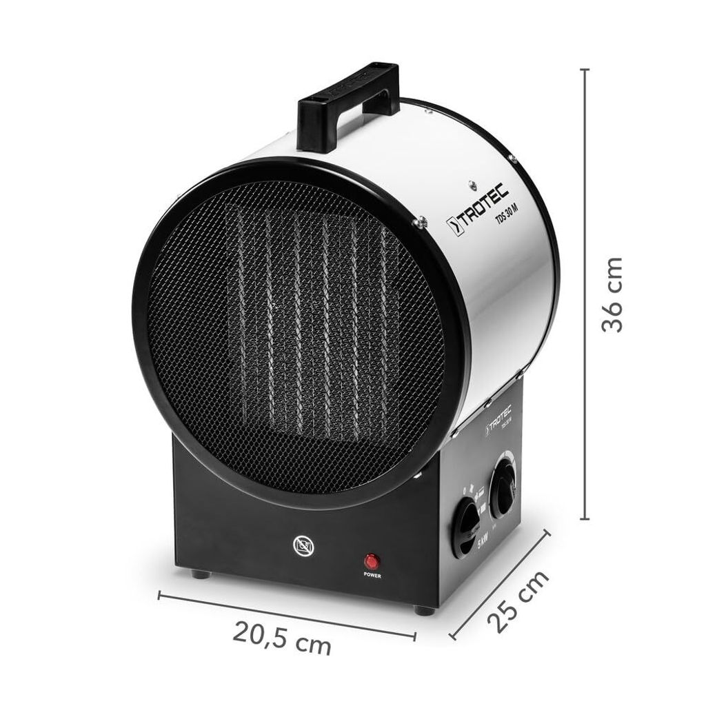 TROTEC Keramik-Heizlüfter TDS 30 M mit 5 kW, zwei Produktbild 3