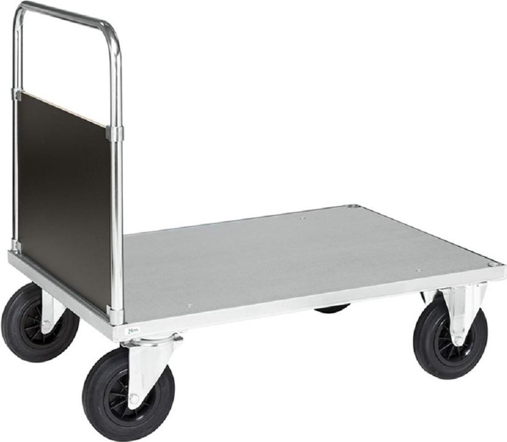 Stirnwandwagen mit Blechboden 1.000 x 700 x 900 mm, 500 kg, verzinkt